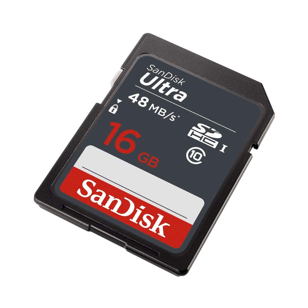 Thẻ nhớ SD Sandisk Ultra 16GB 80MB/s UHS-I (cho máy ảnh) | BigBuy360 - bigbuy360.vn