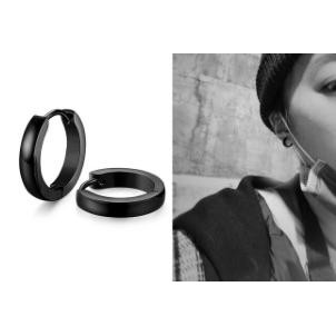 Bông Tai Kẹp Khoen Tròn Xỏ Lỗ Kpop
