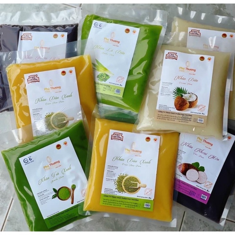 Nhân làm bánh trung thu Phú Thương túi 1kg tiện lợi cực ngon