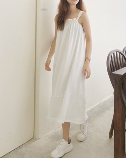 [ CRUSHH STUDIO - ẢNH CHÍNH CHỦ ] D08 - Đầm maxi trắng