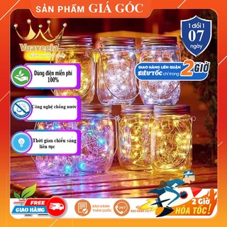 Lọ Đèn Trang Trí Năng Lượng Mặt Trời ánh sao cầu nguyện siêu sáng,Đèn Treo Vườn Ban Công