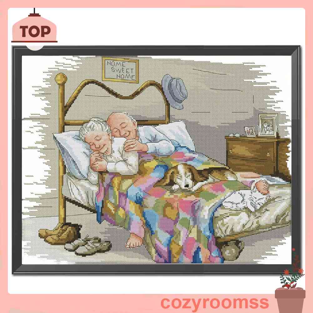 Bộ Tranh Thêu Chữ Thập 11CT Hình Người Già