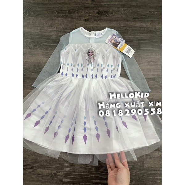 V197 - Váy ren Elsa bé gái