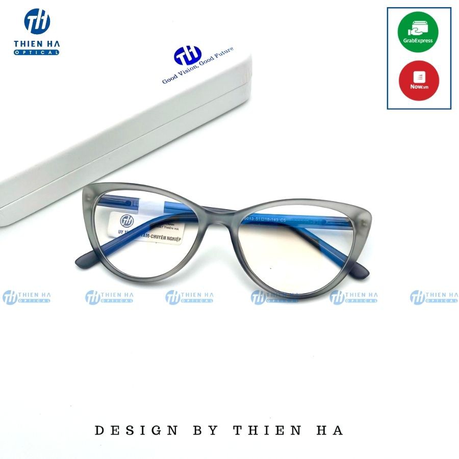 Gọng kính mắt mèo THIÊN HÀ OPTICAL cao cấp hàng đẹp giá rẻ, nhiều màu mới lạ TH8013