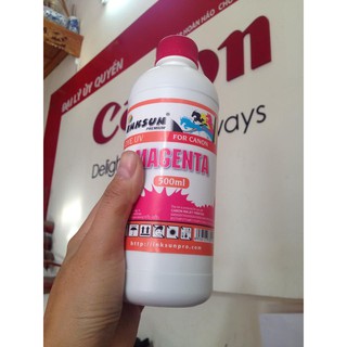 3 chai mực Canon dye uv inksun 500ml trừ đen-inksun