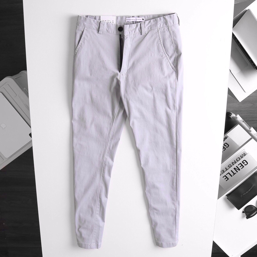 Quần kaki nam P&amp;B cao cấp form slim fit tôn dáng, trẻ trung - 8 màu basic dễ dàng lựa chọn - Mã PBD001