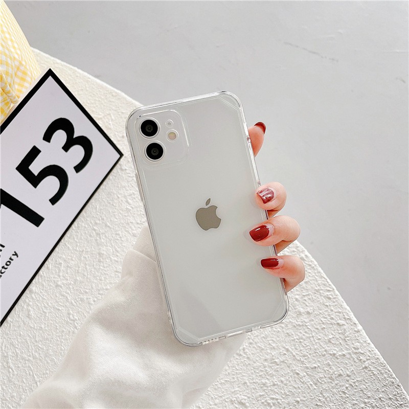 Ốp Giả Iphone 12 - Ốp Lưng Basic Silicon Nhiều Màu Cạnh Vuông,Viền Vuông 7plus 8 plus x xs 11 11pro 11promax/12/12promax