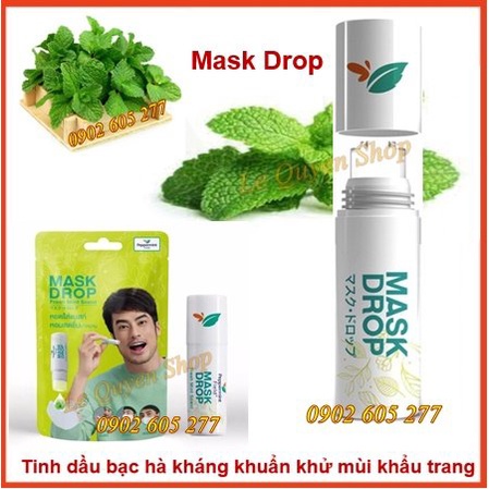 [Hàng Chính Hãng] Dầu Bạc Hà Thông Mũi Cho Khẩu Trang Peppermint Field Mask Drop Thái Lan