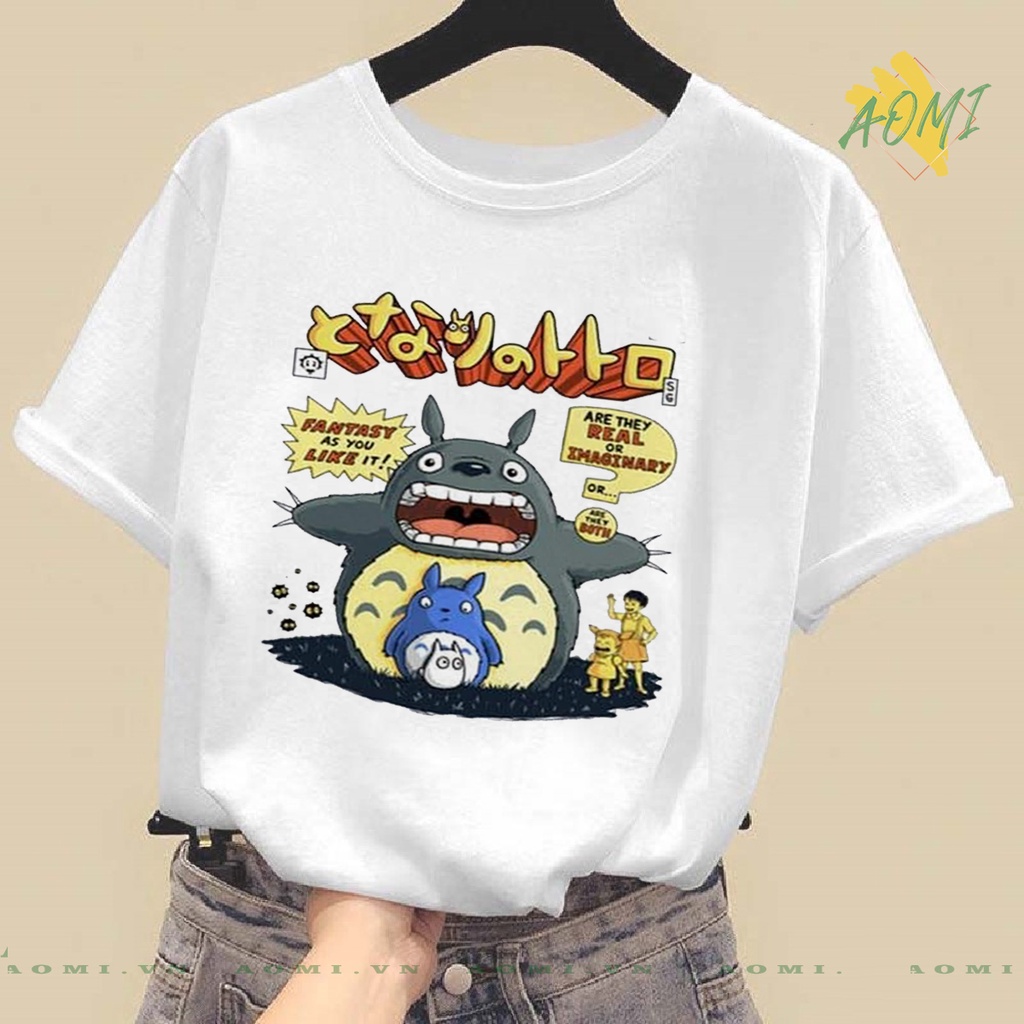 ÁO THUN TOTORO HOẠT HÌNH NHẬT BẢN UNISEX PHÔNG NAM NỮ GIA ĐÌNH CẶP ĐÔI CÓ SIZE TRẺ EM CHO BÉ TRAI GÁI JAPAN  AOMIVN