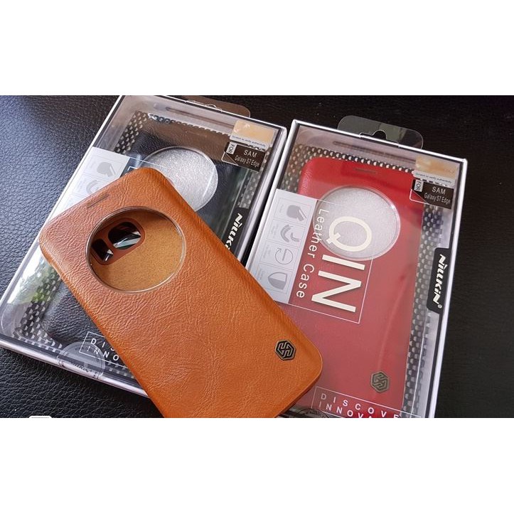 [Mã ELFLASH5 giảm 20K đơn 50K] Bao da hở mặt Nillkin Qin cho Samsung Galaxy S7 Edge