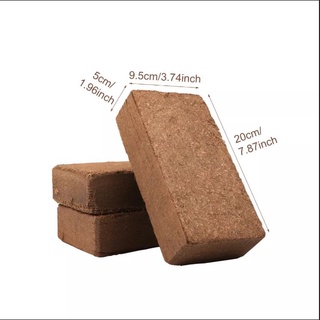 Đất trồng cây dạng viên đất nén xơ dừa hữu cơ vi sinh dinh dưỡng đã xử lý cho hoa cây trồng cây cảnh rau củ.