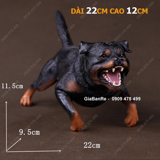 Mô Hình Giống Chó Giữ Nhà Tấn Công Rottweiler - 22cm - 4685