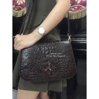 Túi đeo chéo nữ da cá sấu thật cao cấp - Cá Sấu Thảo Nguyên