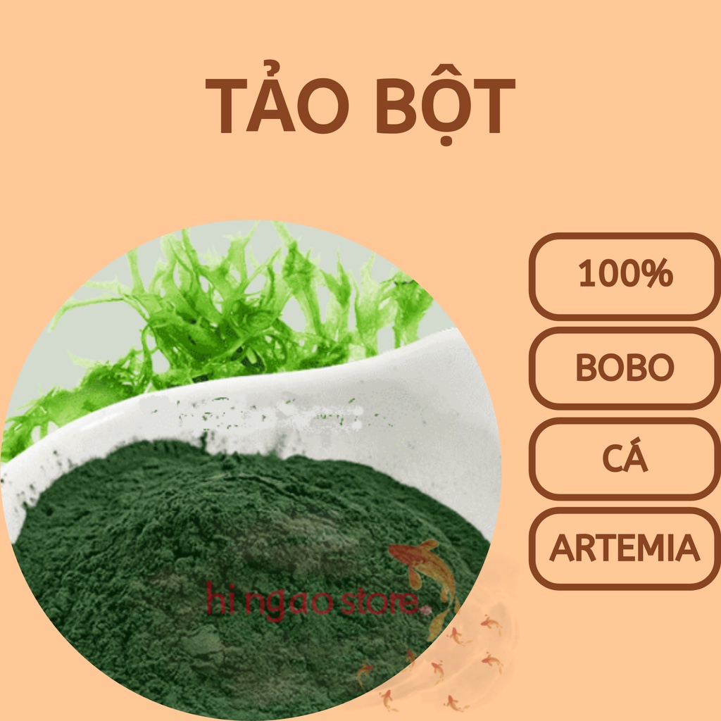 Tảo bột nuôi cá, bobo, artemia sinh khối - Thức ăn cá cảnh | Hingaostore.