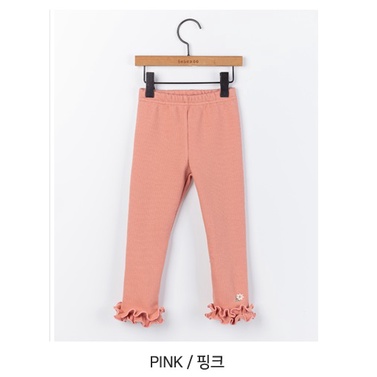 Quần legging gấu bèo Bebezoo thêu hoa