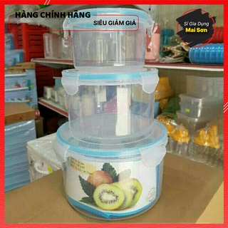 Hộp nhựa tròn đựng thực phẩm việt nhật chất liệu nhựa pp cao cấp kháng khuẩn an toàn giữ thực phẩm lâu