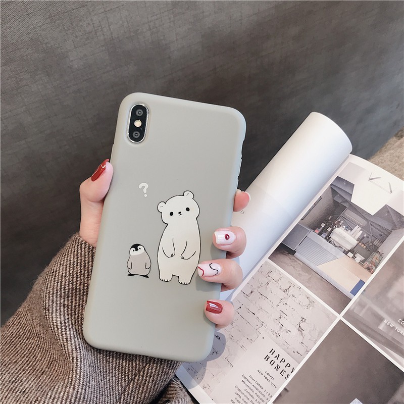 [ OPPO ] Ốp Lưng Silicon Gấu Trắng - B132 | BigBuy360 - bigbuy360.vn