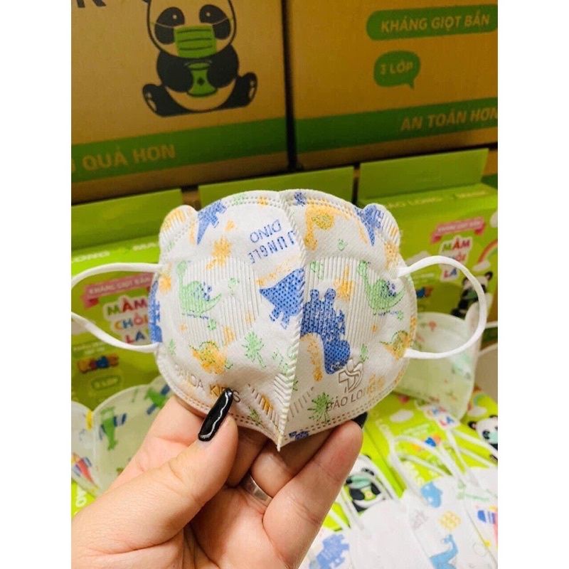 Hộp 10 Chiếc Khẩu Trang Kháng Giọt Bắn Mầm Chồi Lá Thịnh Phát 2-7 Tuổi
