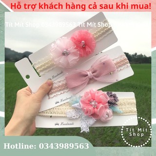 Băng đô cài tóc cho bé gái handmade độc đáo dễ thương