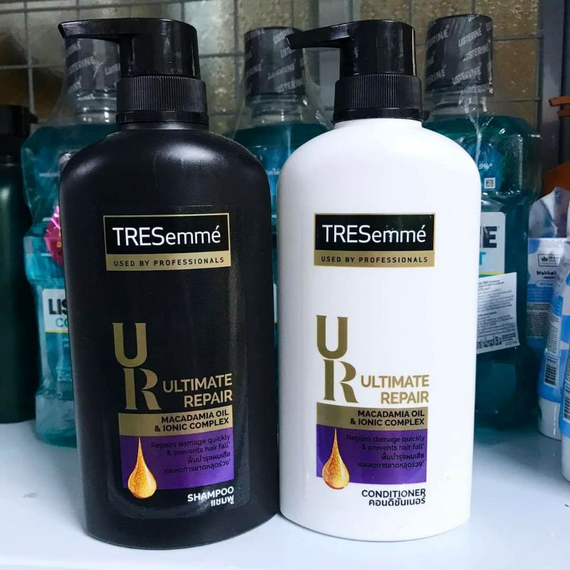 0Combo Dầu Gội, Dầu Xả TRESEMME Salon Rebond Cho tóc hư tổn