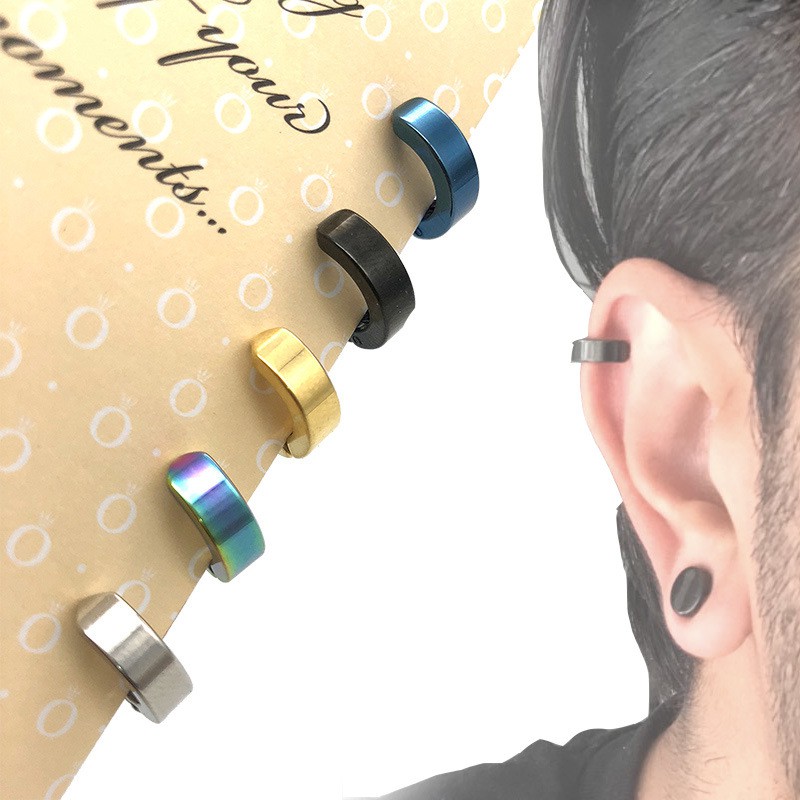 Khuyên tai kẹp vành độc lạ nhiều màu