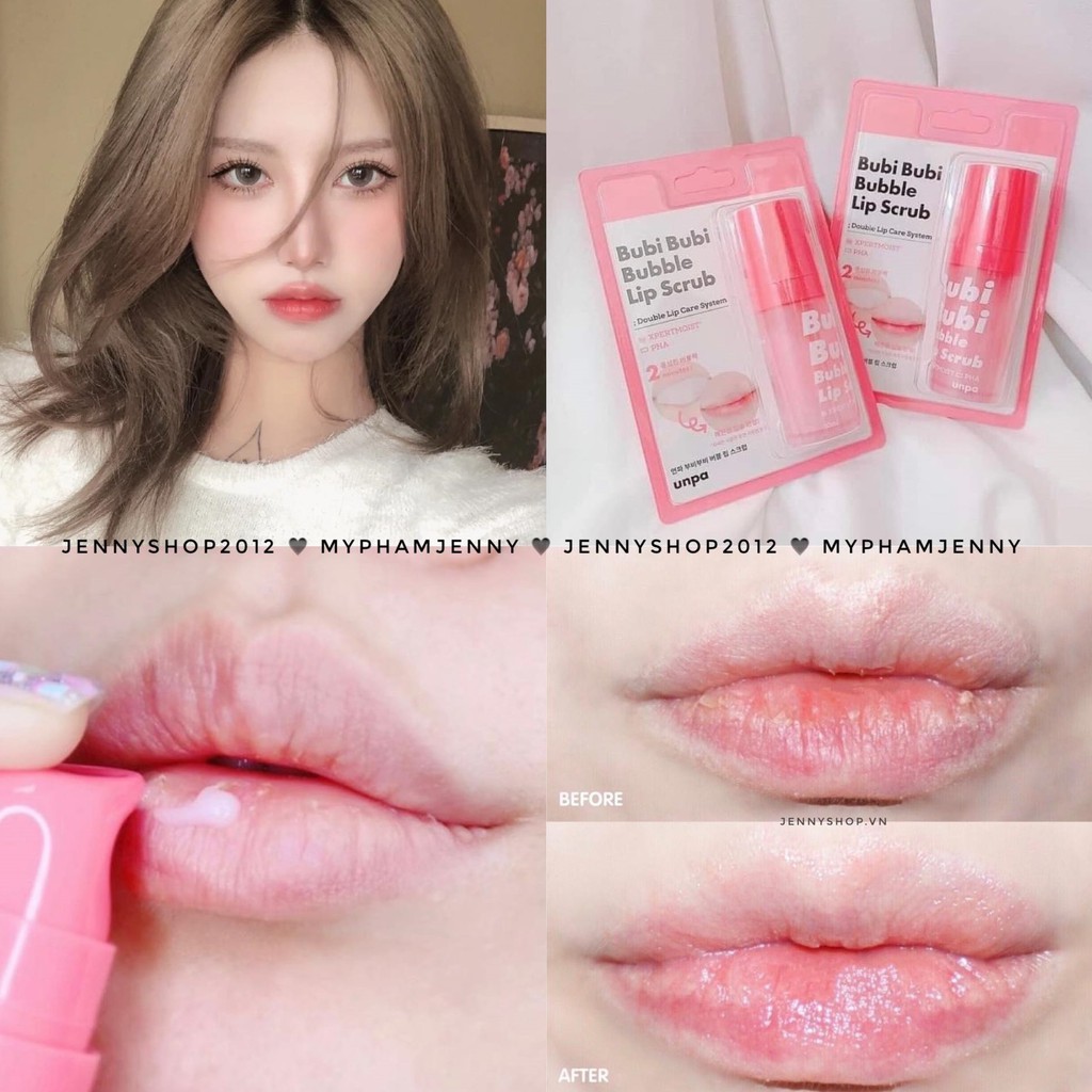 TẨY DA CHẾT SỦI BỌT THẢI ĐỘC MÔI BUBI BUBI BUBBLE LIPS CRUB MẪU MỚI 2021 | BigBuy360 - bigbuy360.vn