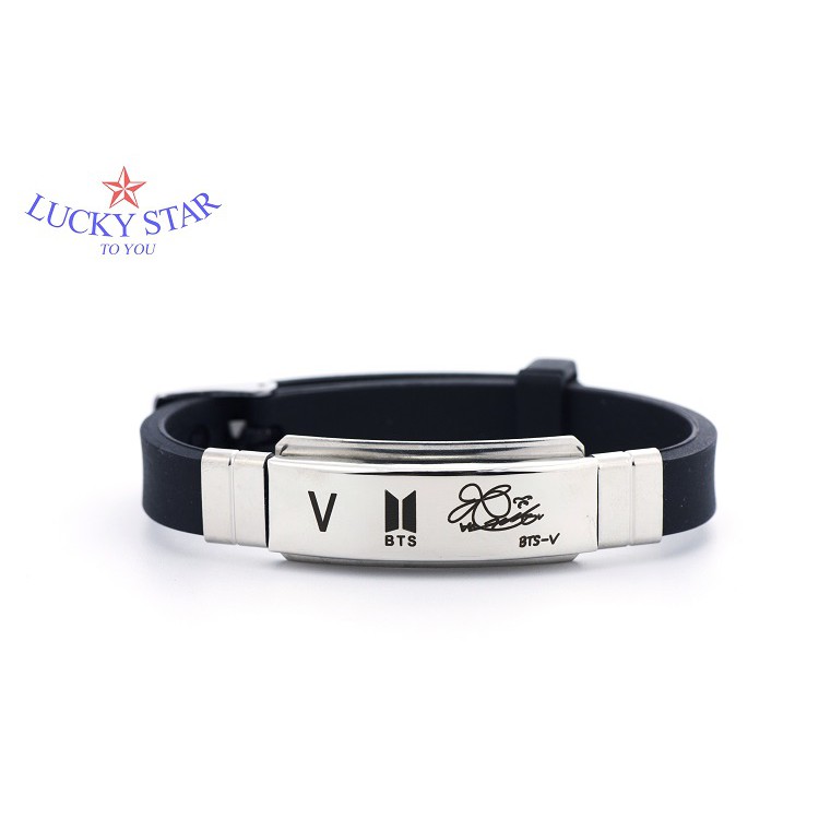 Vòng tay BTS V cao su thời trang