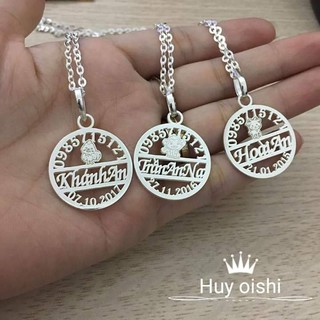 FREE SHIP DÂY MẶT BẠC TA CHO BÉ LÀM THEO YÊU CẦU