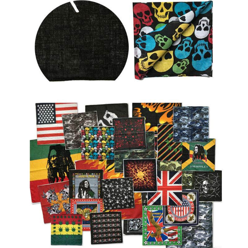 Khăn turban hình vuông bằng cotton phong cách hip hop dành cho cả nam và nữ