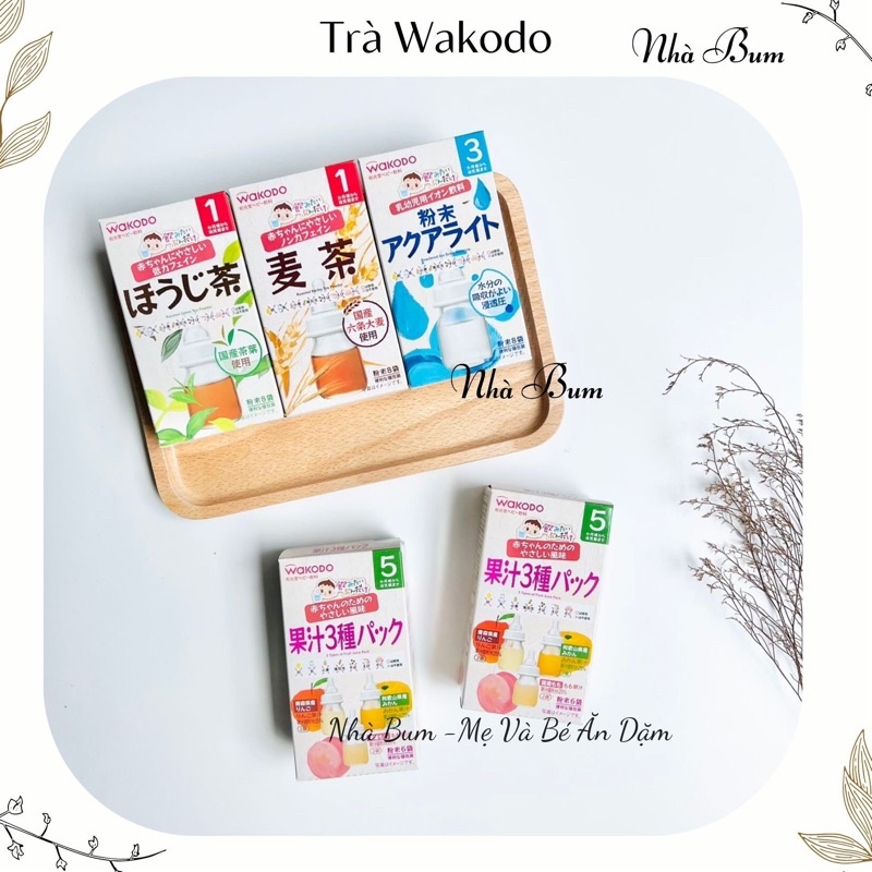 Trà Wakodo Thanh Nhiệt Nhật Bản nhiều vị (có mix đủ vị)- Trà lúa mạch/trái cây / điện giải/ trà xanh - Nhà Bum