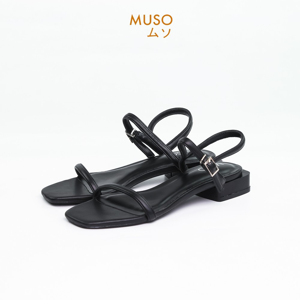 Sandal Quai Ngang Muso Kiểu Dáng Hàn Quốc Mũi Vuông