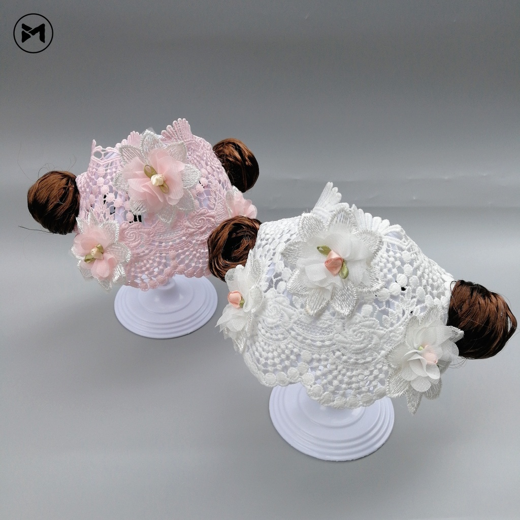 Mũ Ren Thoáng Khí Cố Định Tóc Giả Dễ Thương Dành Cho Bé Gái 2022