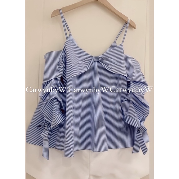 Áo babydoll Nơ Trễ Vai ( Pansy Top)