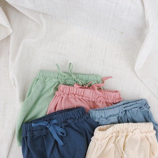 Set bộ thun trơn màu 2 dây cho bé gái