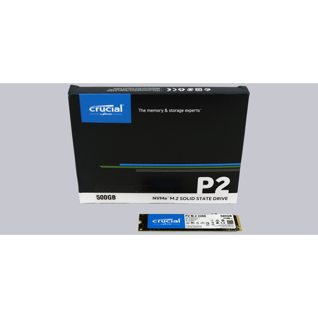 Ổ cứng SSD M2-PCIe 500GB Crucial P2 NVMe 2280 chính hãng | BigBuy360 - bigbuy360.vn