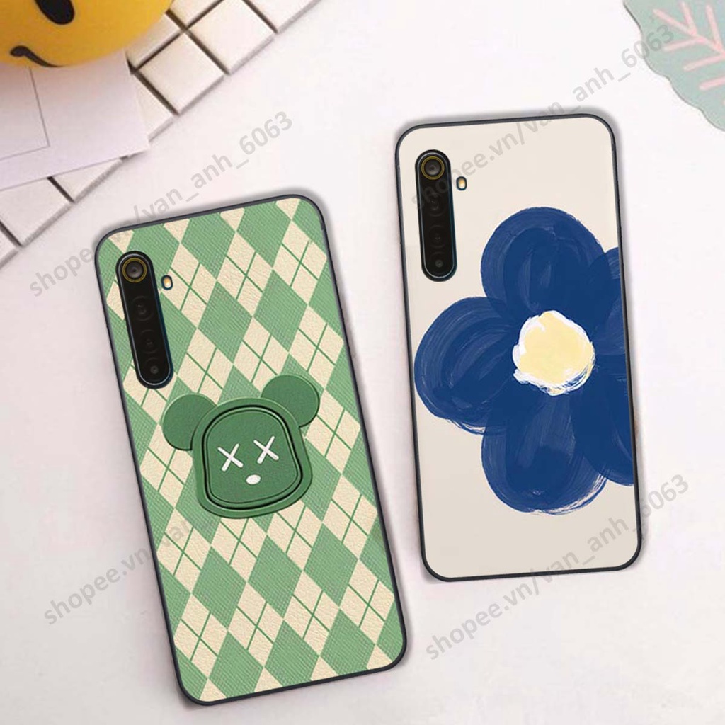 Ốp lưng Realme 6 / 6 Pro in hình hoa, gấu rich bear nghệ thuật, thời trang