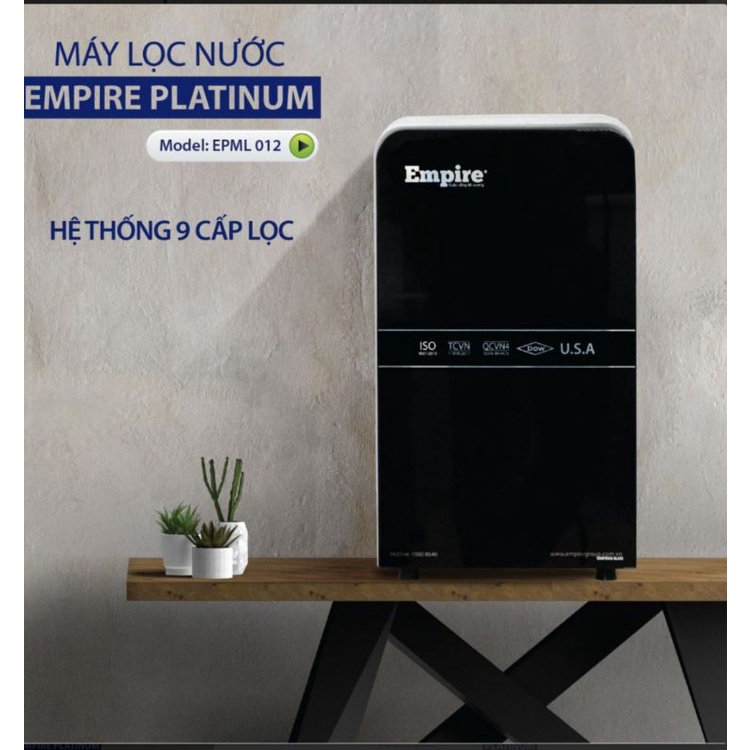 Máy lọc nước để bàn Empire platinum model 012 hệ thống 9 cấp lọc