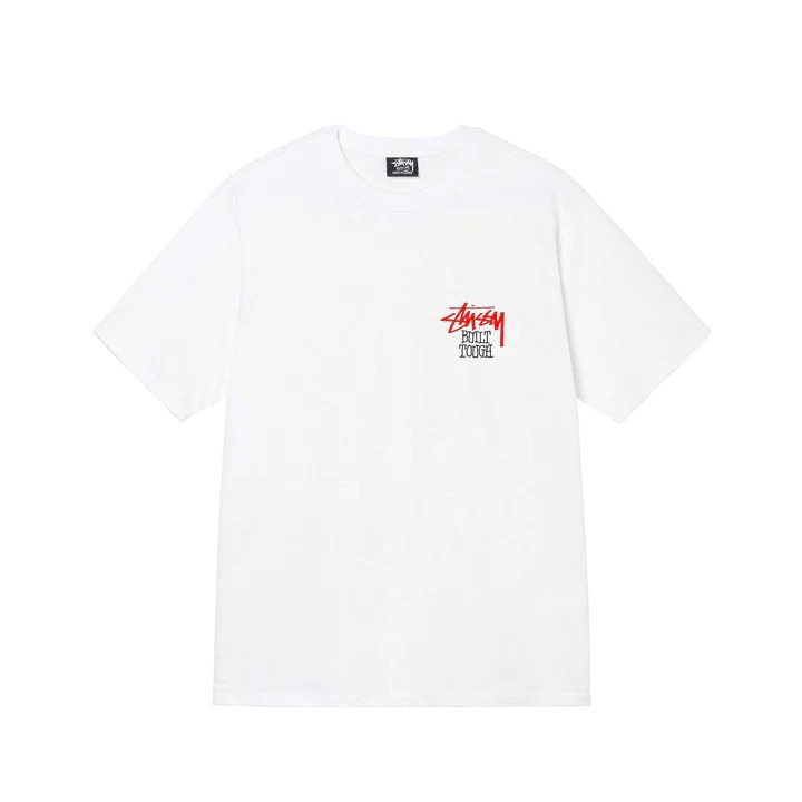 [Chính hãng Authentic] Áo thun Stussy ''Built Tough'' gấu trắng đen nam nữ giá tốt