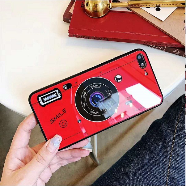 [ IPHONE ] Ốp Lưng Kính Cường Lực Máy Ảnh - k199