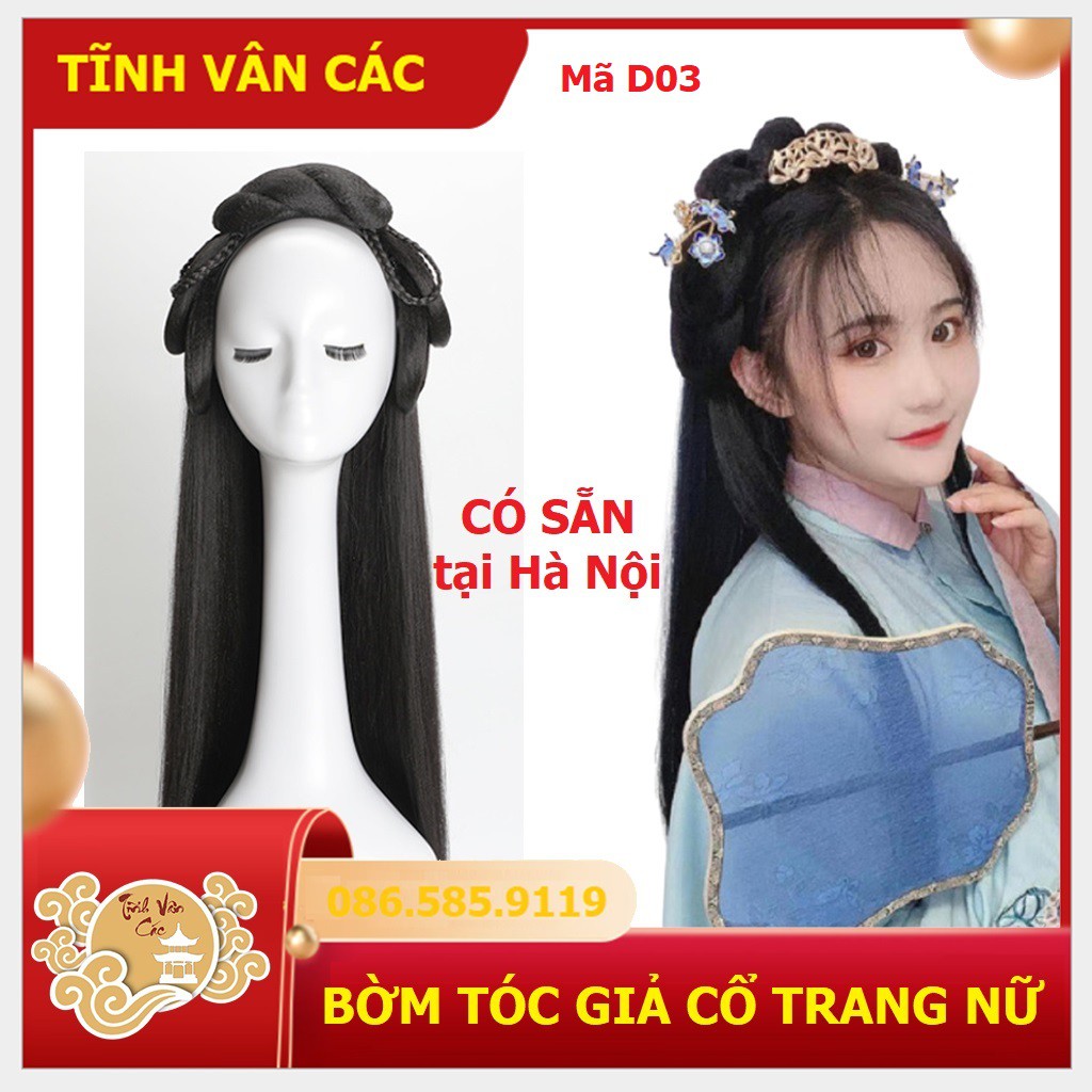 D03 - Bờm tóc cổ trang có sẵn loại đẹp - Shop Tĩnh Vân Các