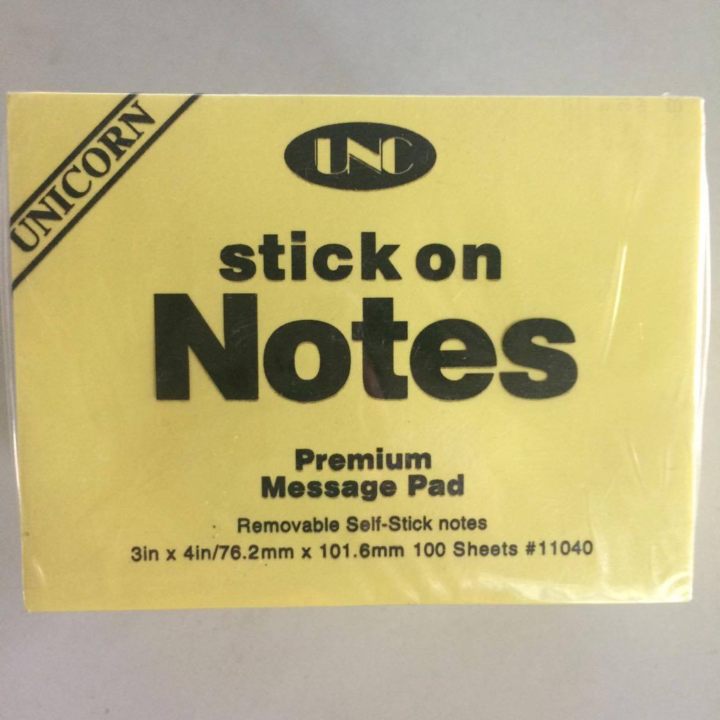 [ MƯA KHUYẾN MÃI ]Giấy note 3x4 UNC vàng - Xấp