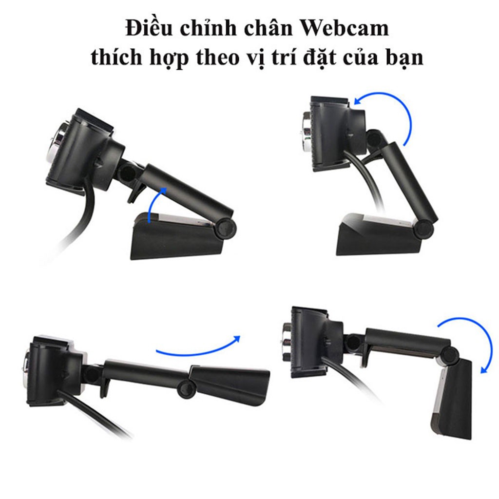 Webcam pc laptop HXSJ S20 học online,trực tuyến tích hợp Mic truyền tải HA âm thanh trung thực | BigBuy360 - bigbuy360.vn