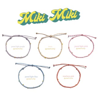 Vòng tay sợi mảnh (2mm) kết hạt miyuki handmade - Miki Miki (waterproof)