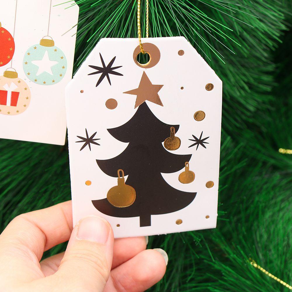 Thẻ Giấy Trang Trí Cây Thông Noel