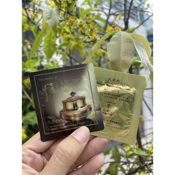 Kem dưỡng tái sinh chống lão hóa Whoo Cheonyuldan Ultimate Regenerating Cream gói 1 ml | BigBuy360 - bigbuy360.vn