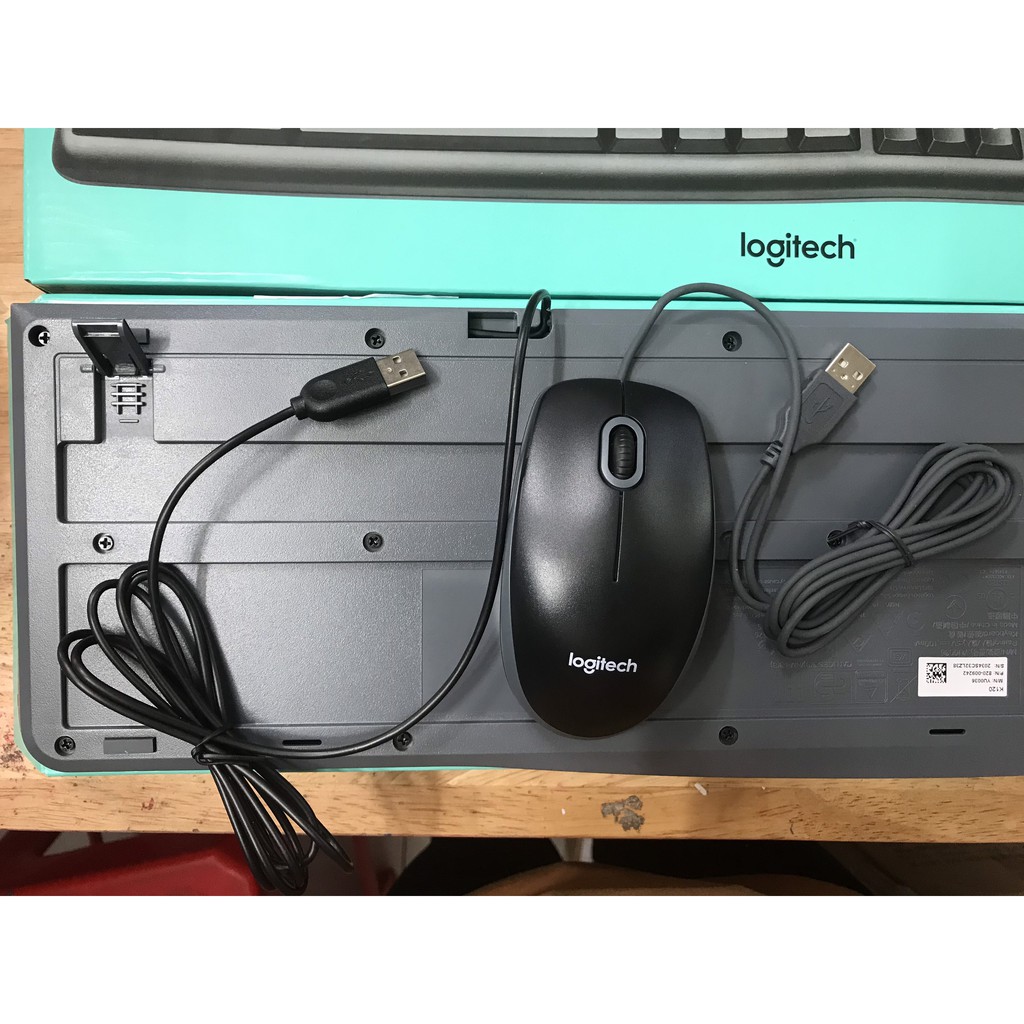 Combo Bàn Phím + Chuột LOGITECH MK120- Chính Hãng 100%- Bảo Hành 36 Tháng