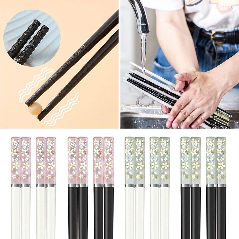 1 5 Đôi Đũa Chống Trượt Kháng Khuẩn Phong Cách Nhật Bản