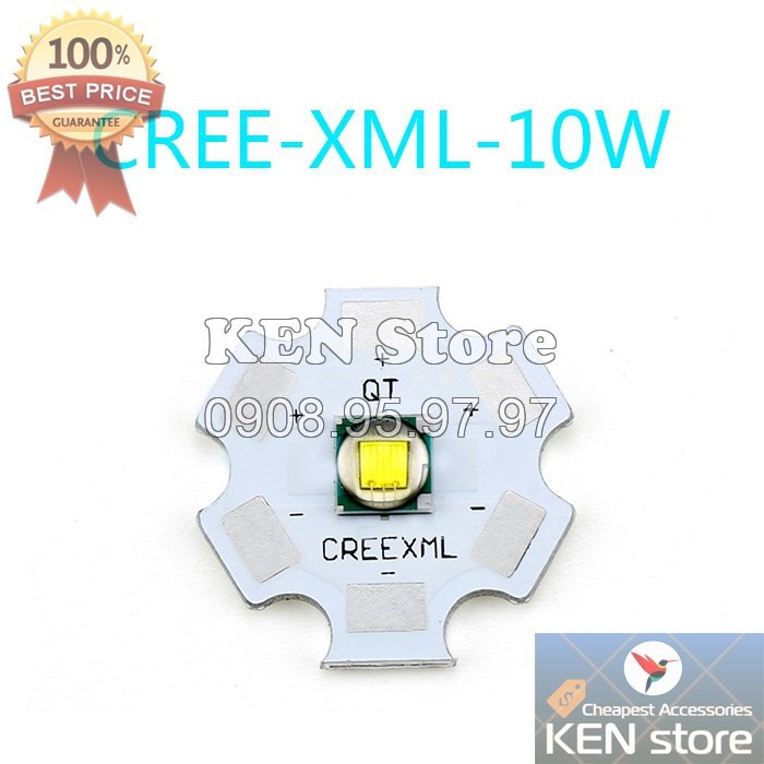 Bóng led, nhân led, chip led CREE XML T6 10W 3V - 3,7V DC | BigBuy360 - bigbuy360.vn