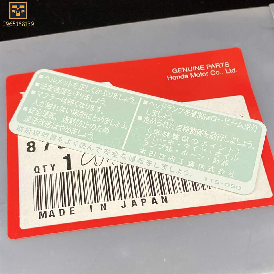 Tem thông số bình xăng CD125