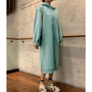 váy nỉ hoodie dáng suông